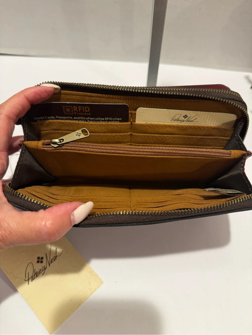 NWT Patricia Nash Amalia Phone, Wristlet and Crossbody with Charm RFID